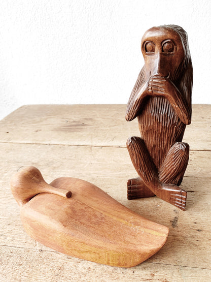 Vintage Hand Crafted Wood Animal