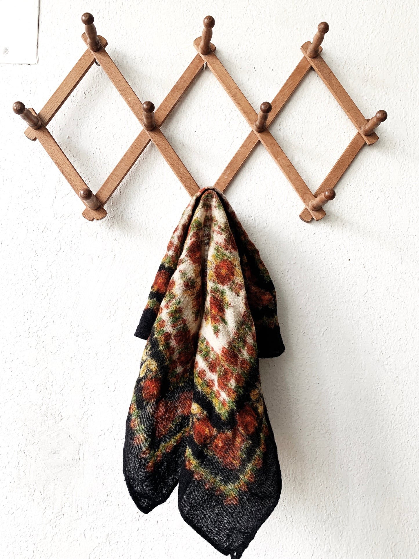 Vintage Wool Square Scarf