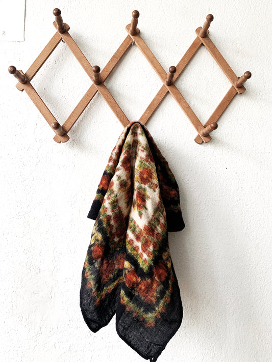 Vintage Wool Square Scarf