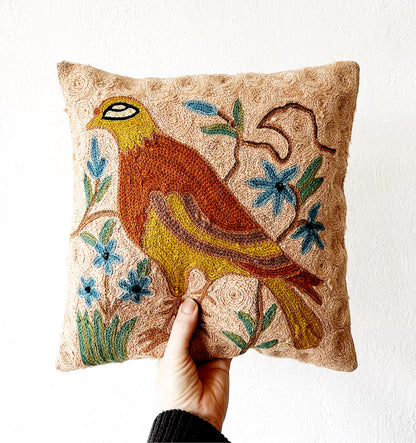 Vintage Crewel Pillow