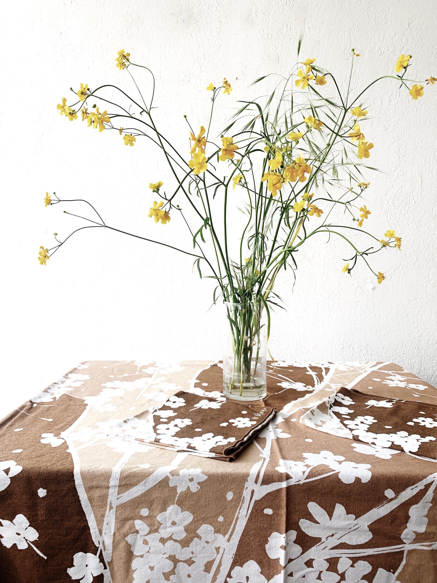 Vintage Vera Cotton Tablecloth and napkin Set Napkins Set of Four