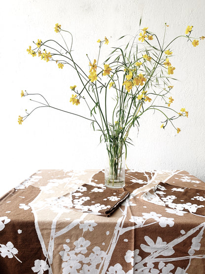 Vintage Vera Cotton Tablecloth and napkin Set Napkins Set of Four