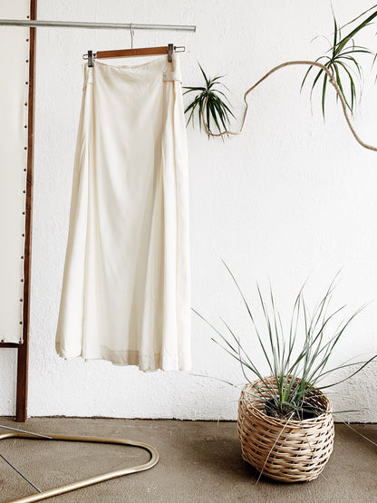 Vintage High Waisted Rayon Skirt