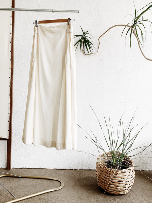 Vintage High Waisted Rayon Skirt