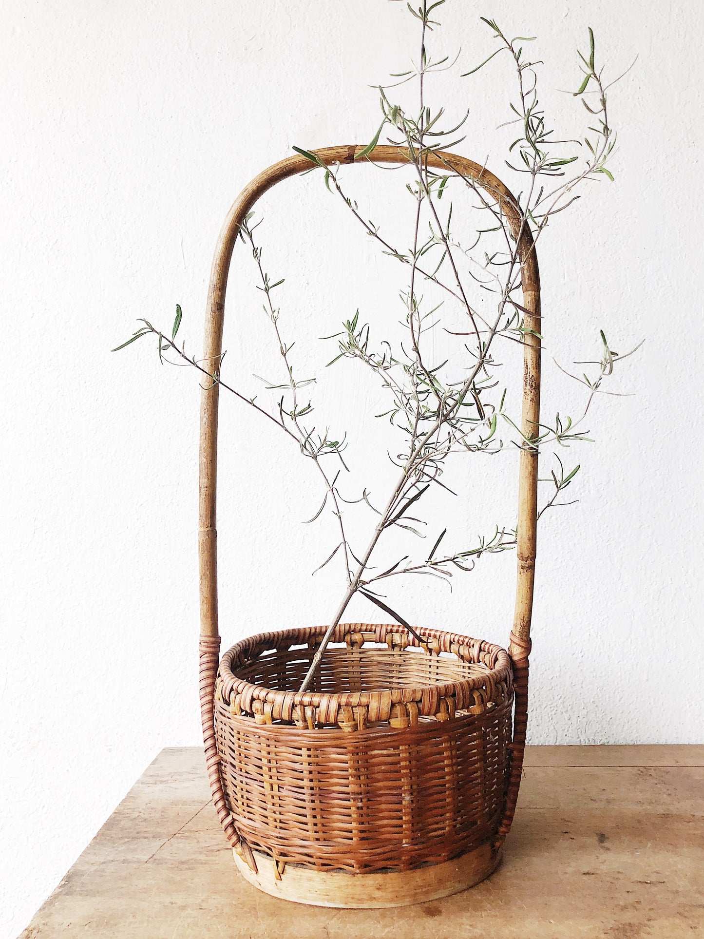 Vintage Bamboo Basket