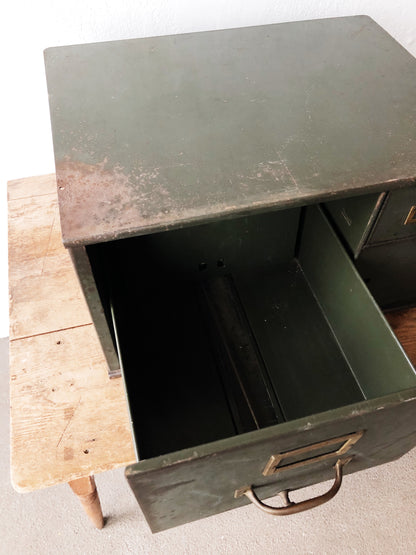 Vintage Military Issue File Cabinet