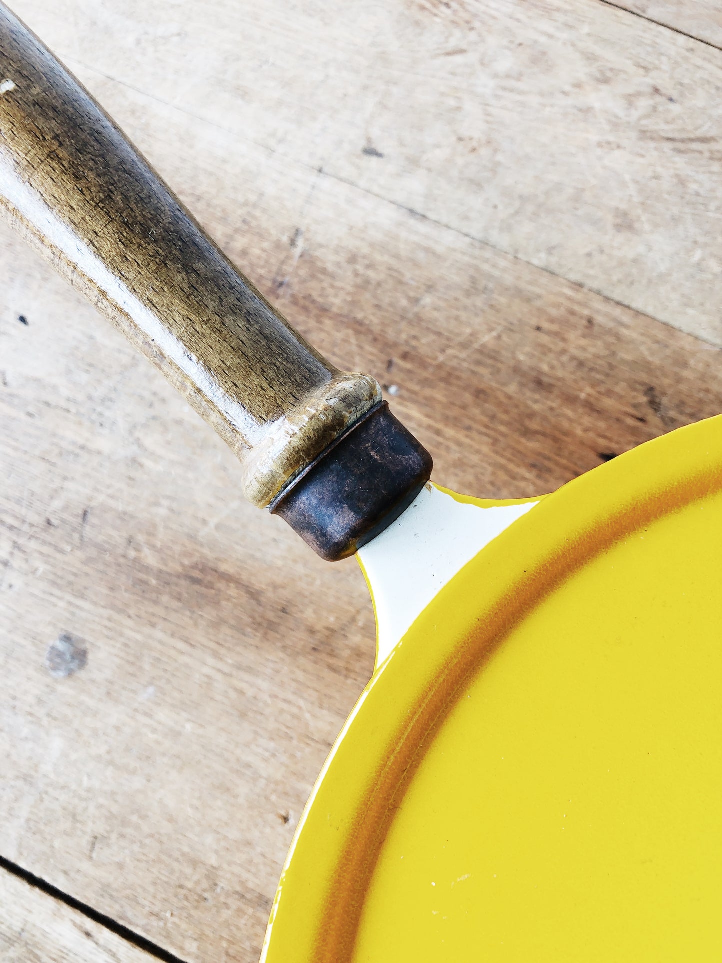 Vintage Descoware Enamel Cast Iron Sauce Pot