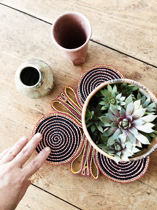 Vintage Straw Trivet