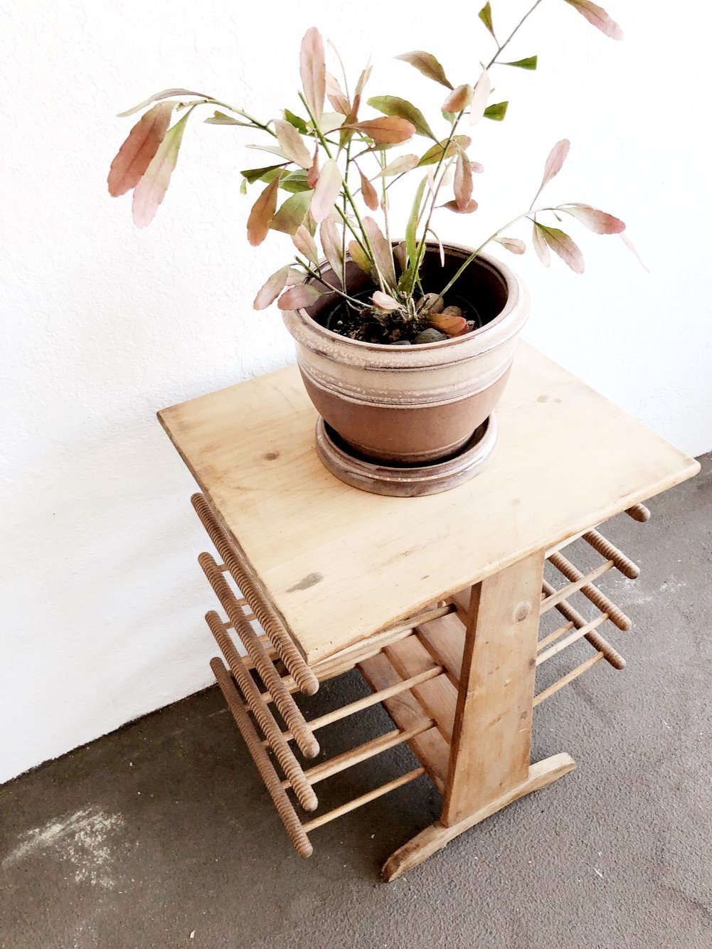 Handmade Spindle Book Table