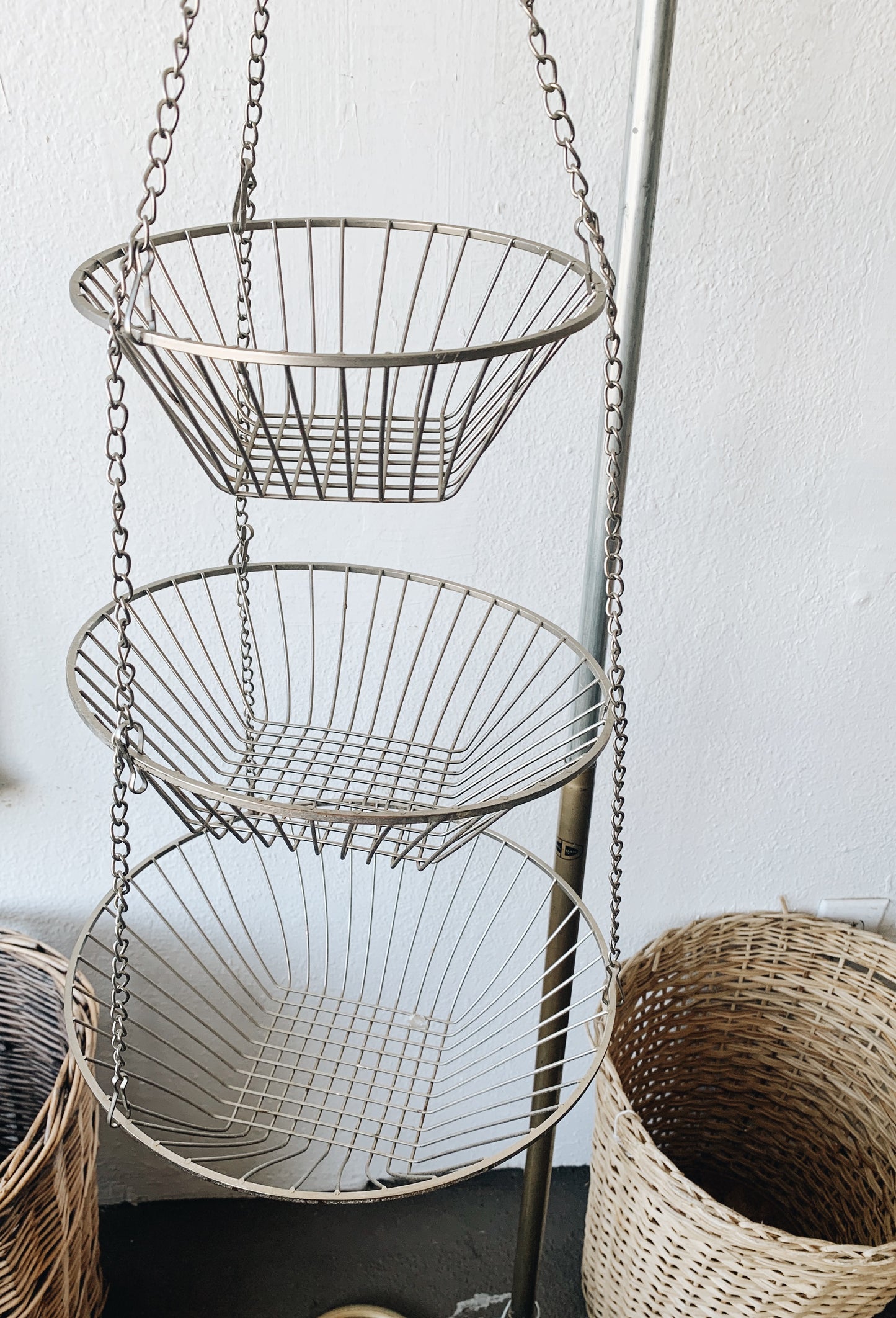 Triple Metal Hanging Basket