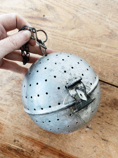 Extra Large Vintage Spice Ball / Herb Infuser