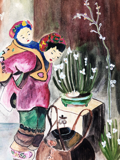 Original Vintage Japanese Painting