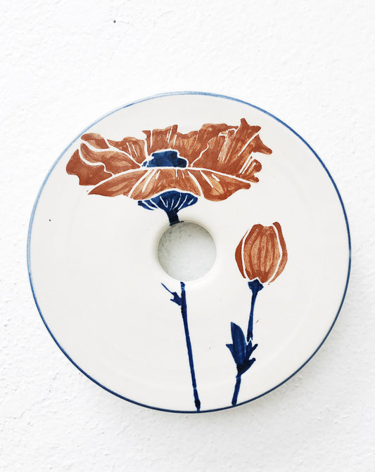 Vintage Handmade Ceramic Trivet Warmer