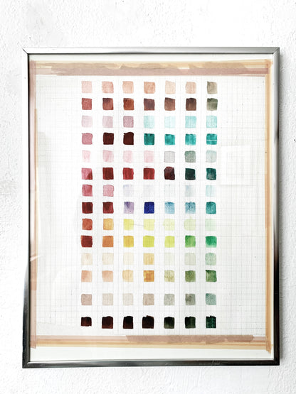 Framed Watercolor Test Sampler