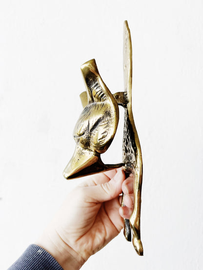 Brass Fox Doorknocker