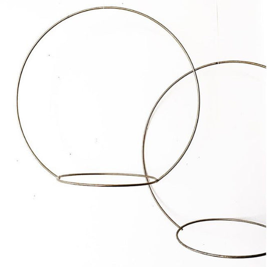 Vintage Minimal Brass Circle Planter