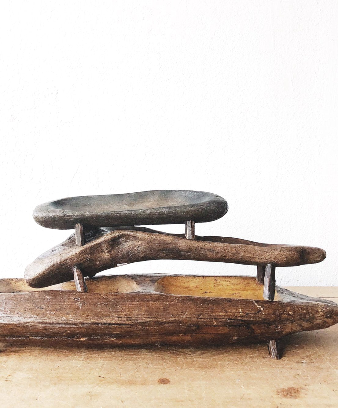 Ceremonial Wood Footed Dish