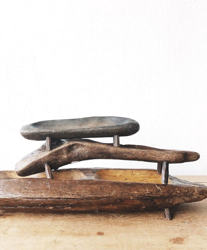 Ceremonial Wood Footed Dish