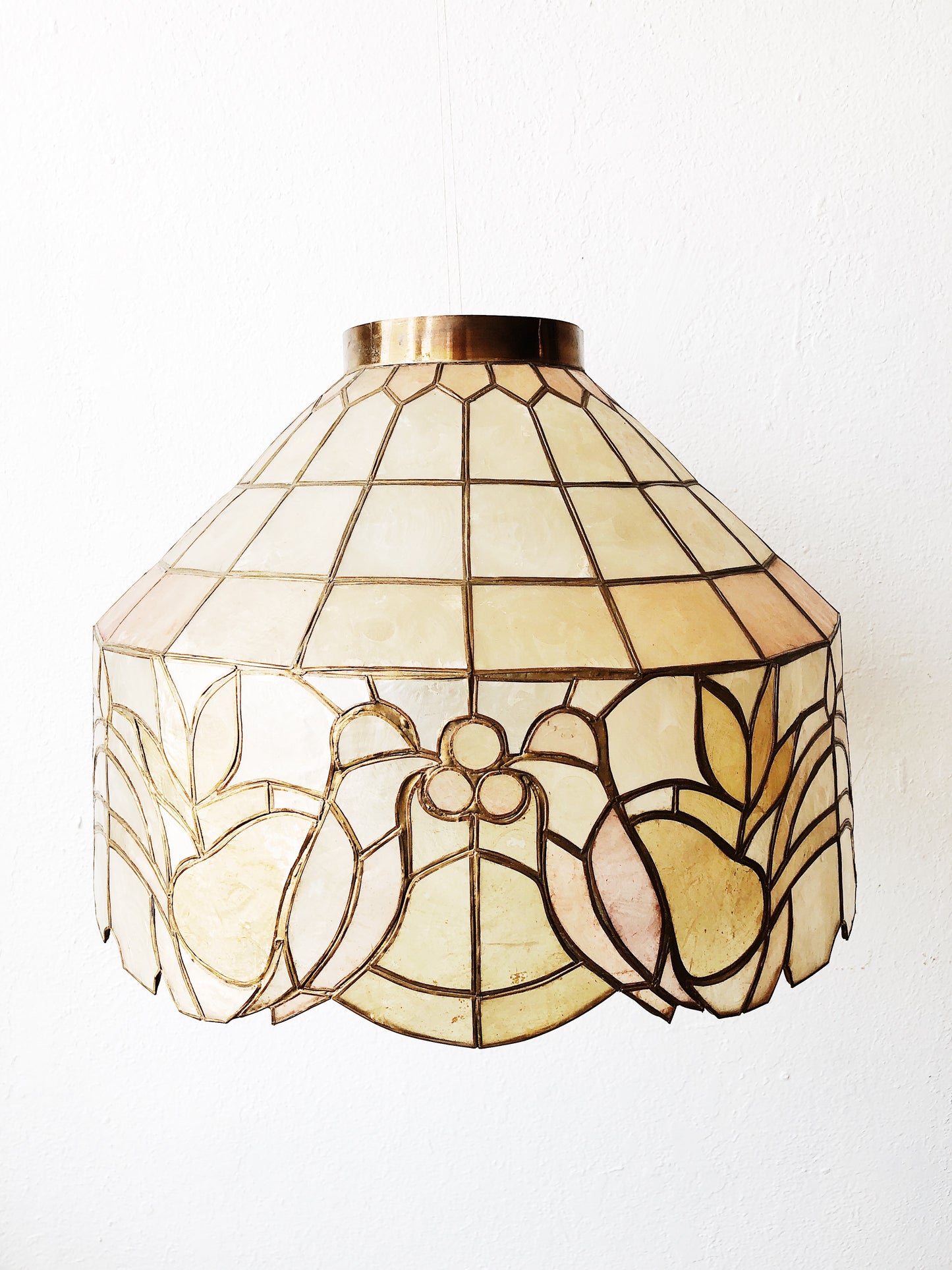 Vintage Capiz Lampshade