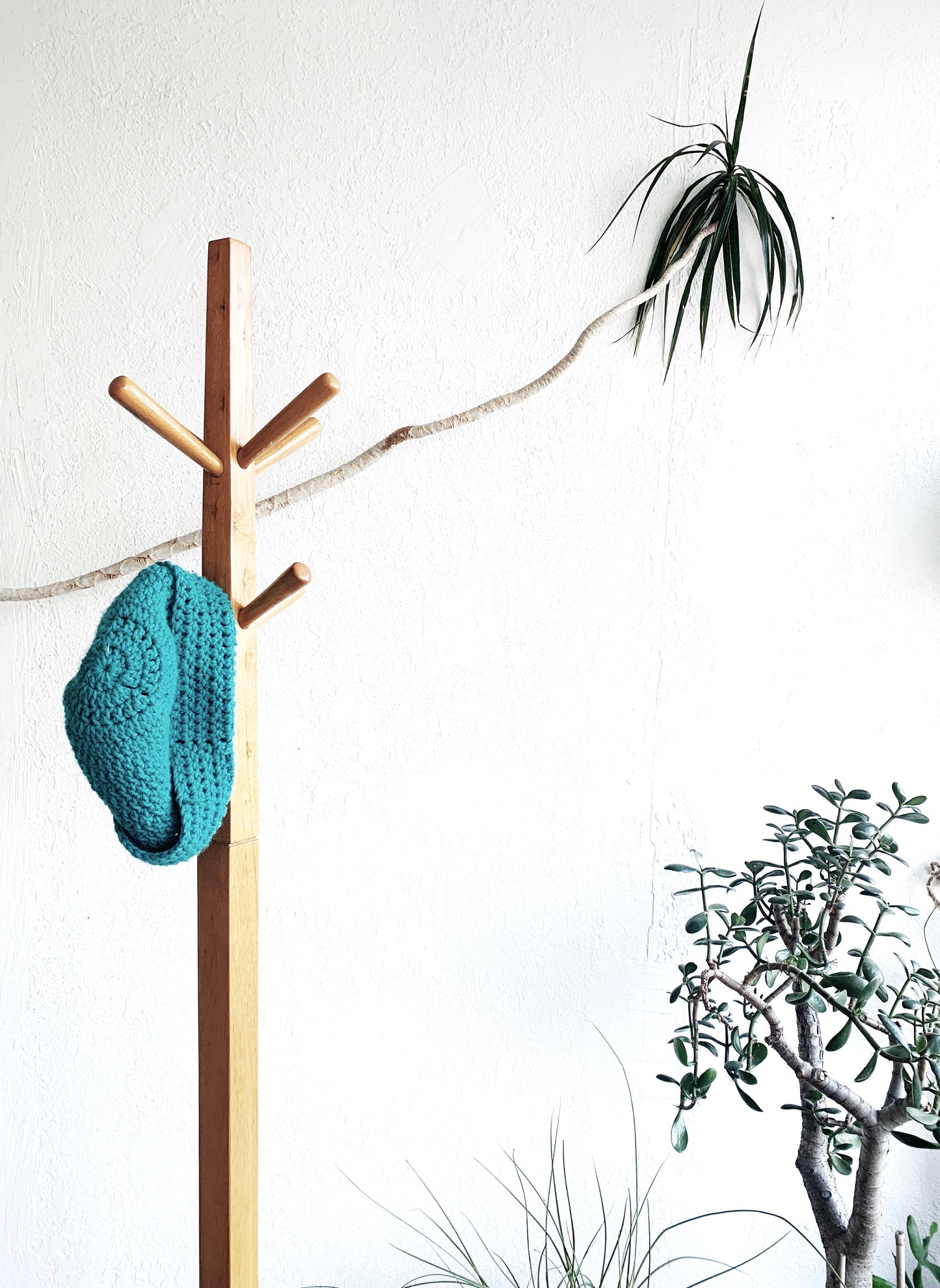 Vintage Solid Wood Hall Tree