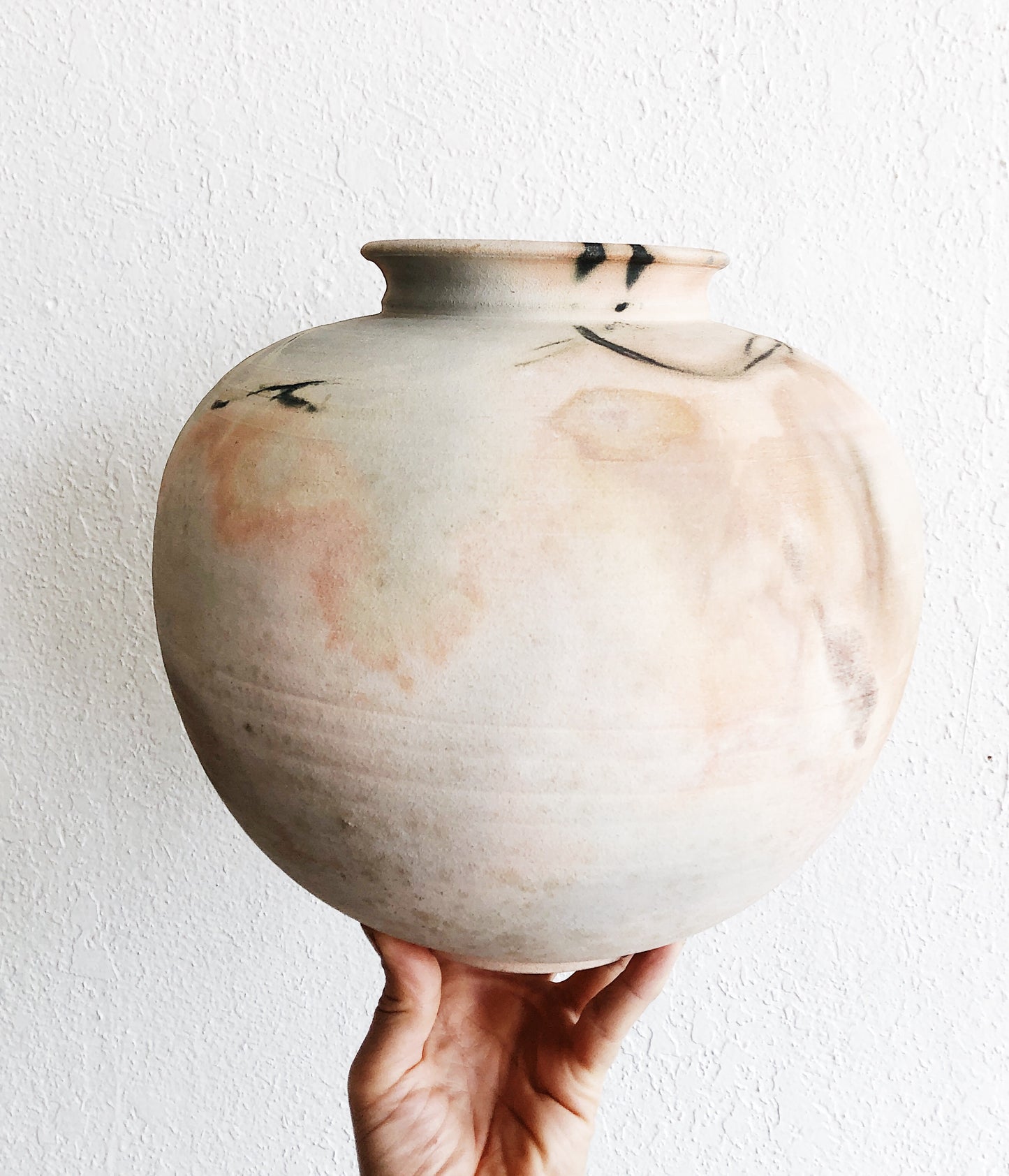 Stunning Large Vintage Raku Vessel