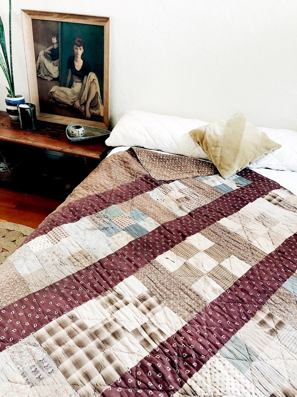Antique Cotton Calico Quilt