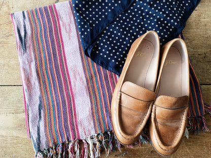 Vintage Cotton Ikat Textile