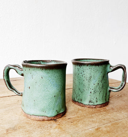 Oversized Studio Pottery Mug Pair