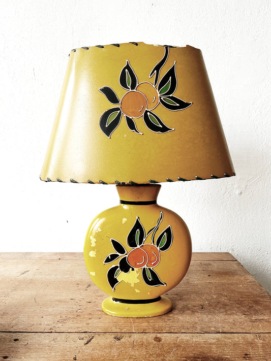 Antique Ceramic Lamp with Shade