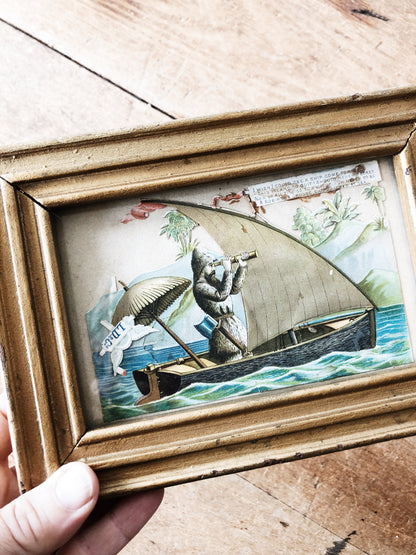 Original Antique Collage Art - Late 1800s