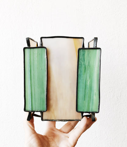Vintage Stained Glass Lantern