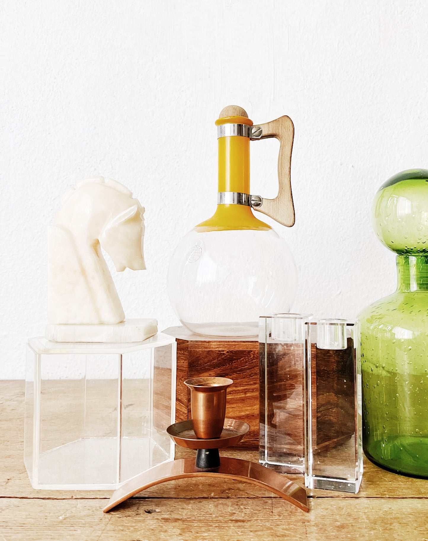 Vintage Crystal Candle Holders