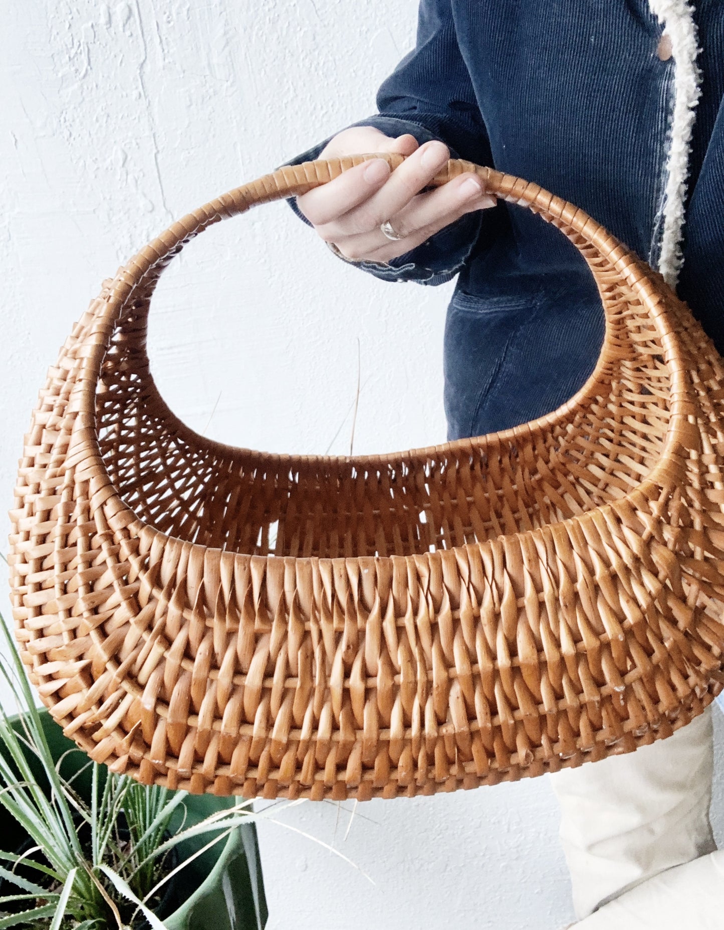 Vintage Handled Basket