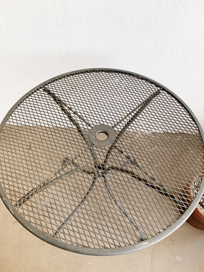 Mid Century Wrought Iron Patio Table