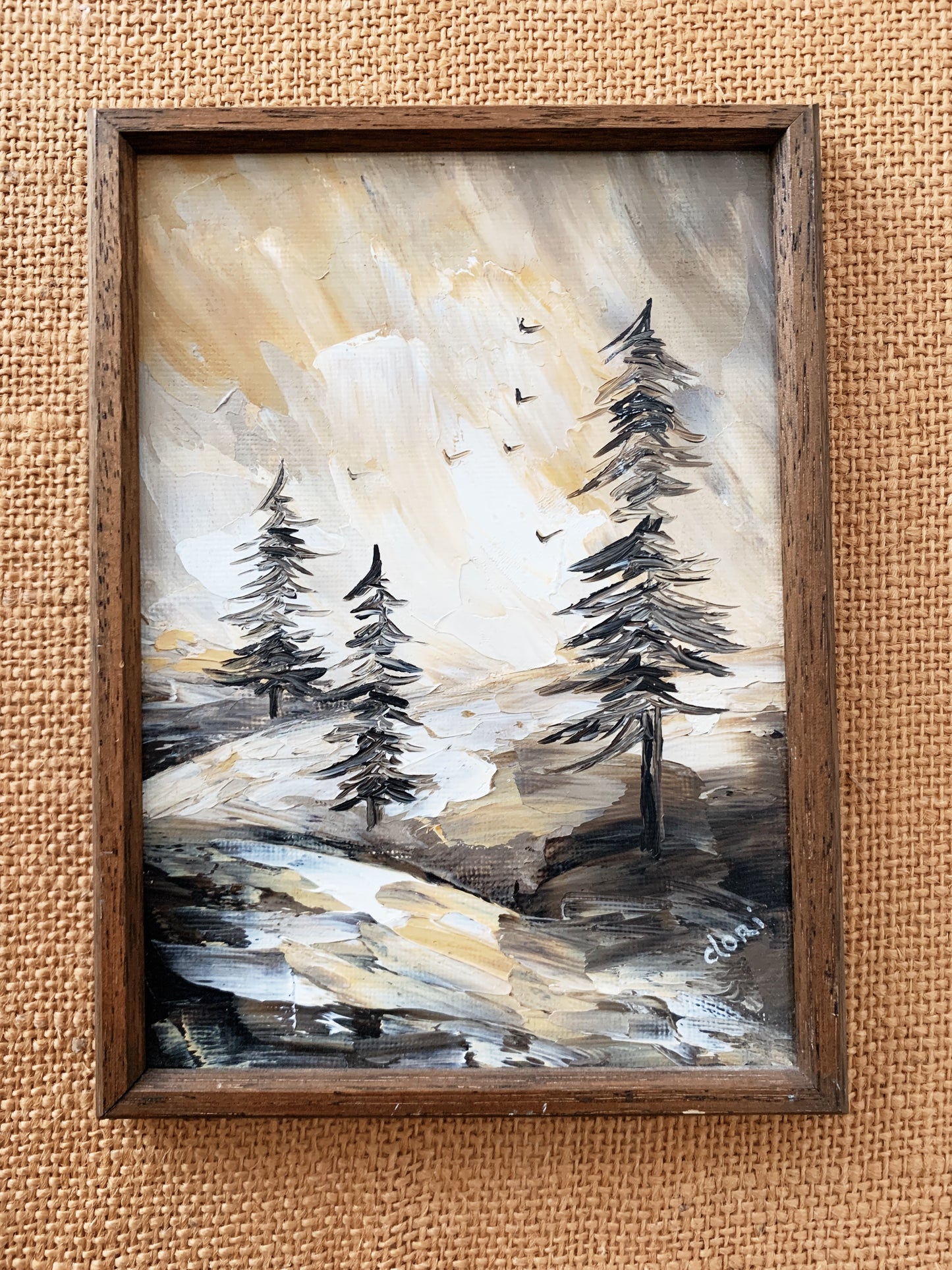 Vintage Oil Landscape
