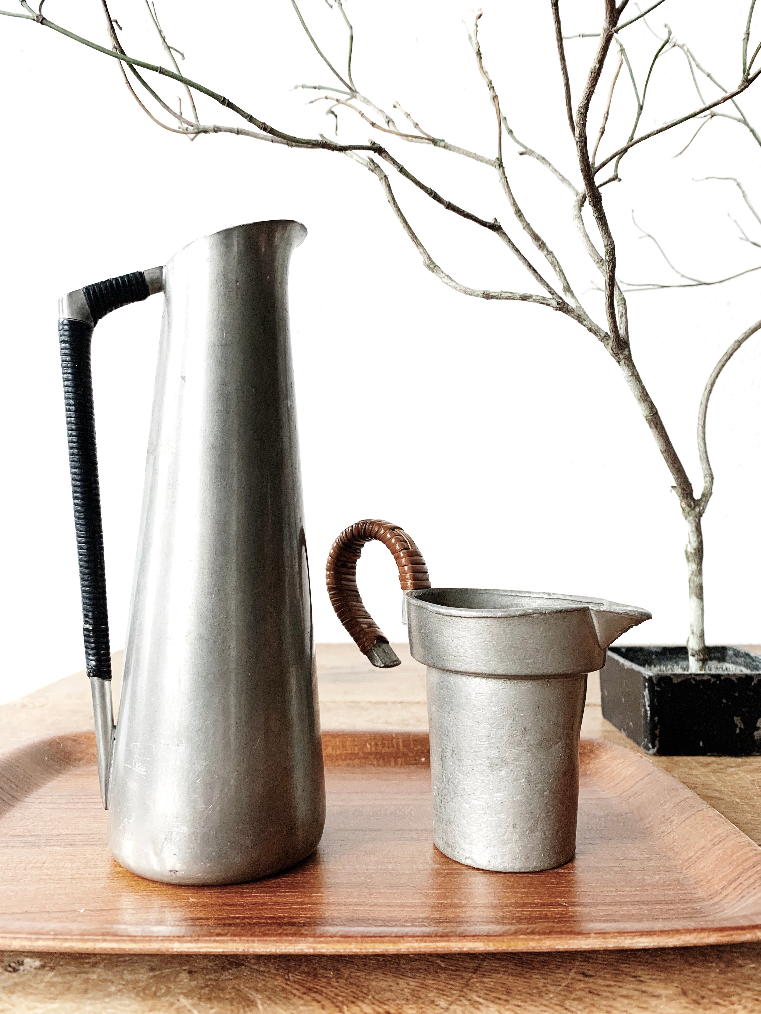 Royal Pewter from Holland and Osaka Suzuki Mid Century 2 Piece Set - Thumbnail 2