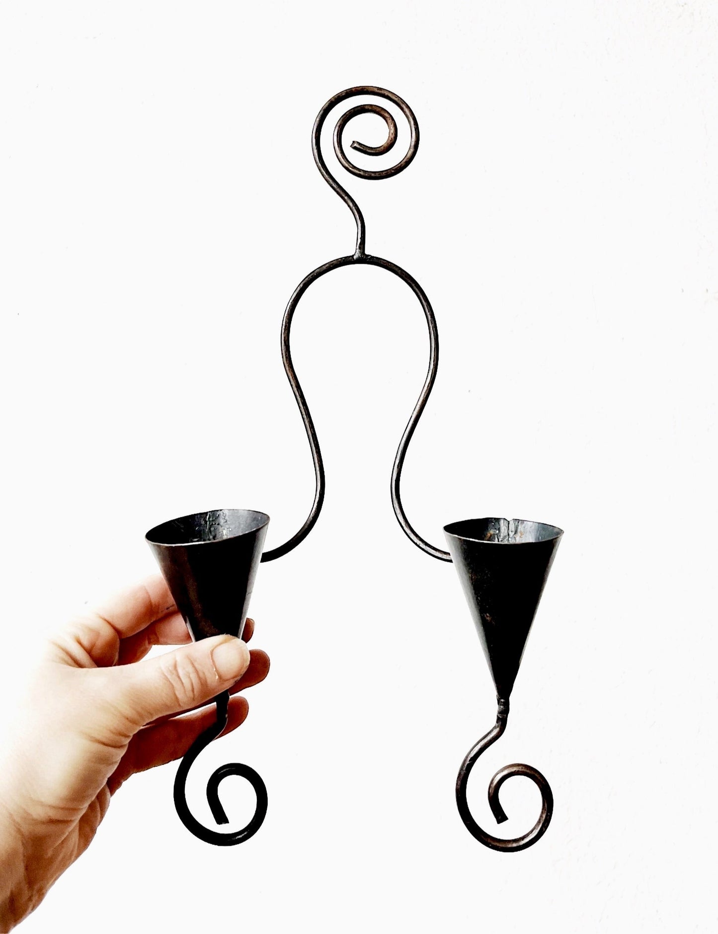 Whimsical Metal Candelabra