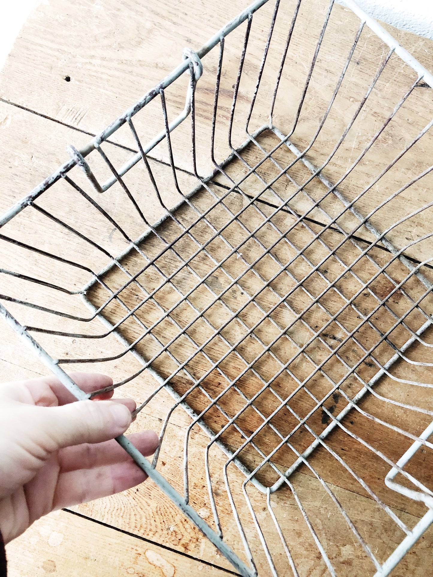 Vintage Wire Locker Basket