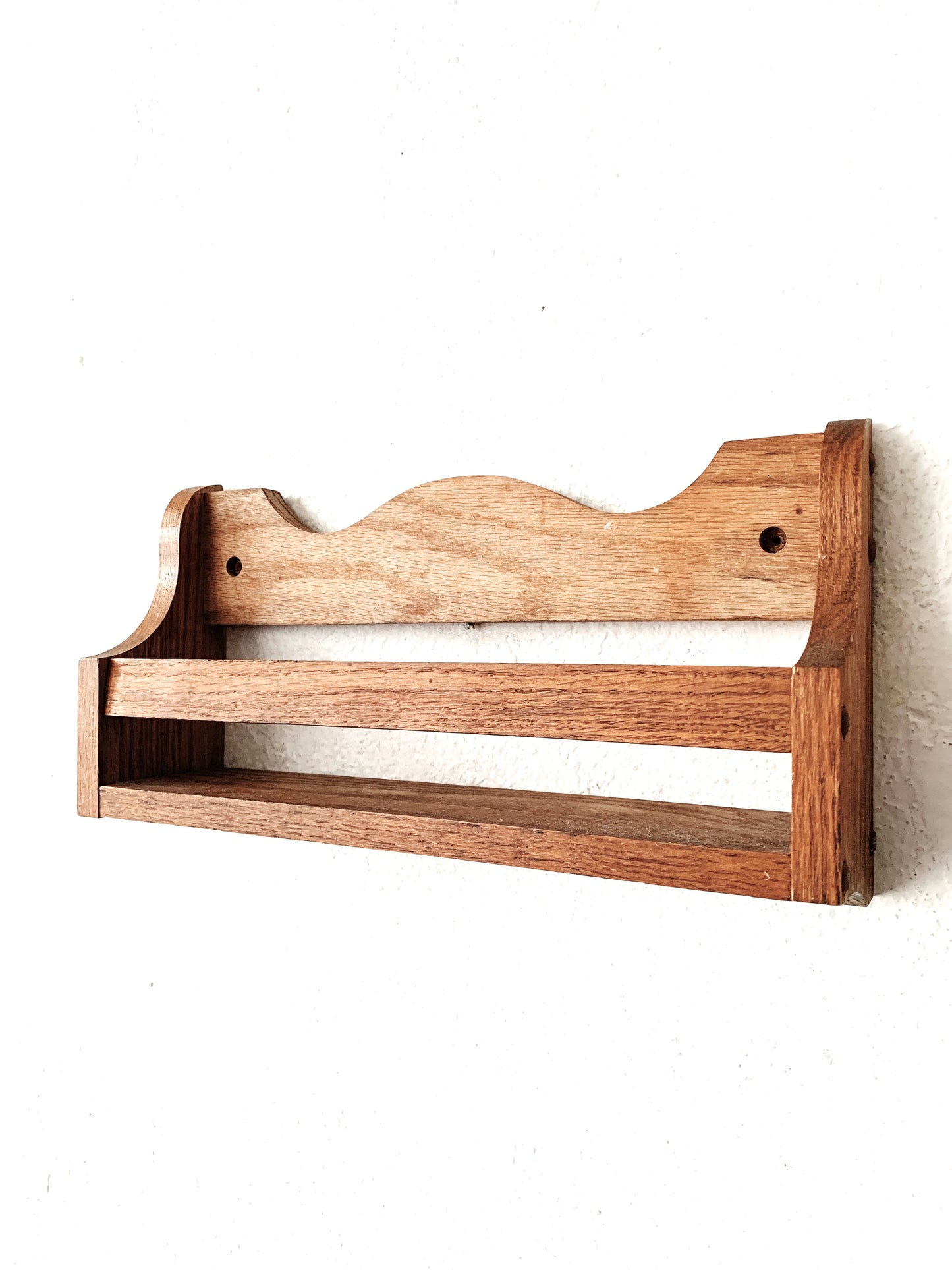 Vintage Wood Spice Rack or Shelf