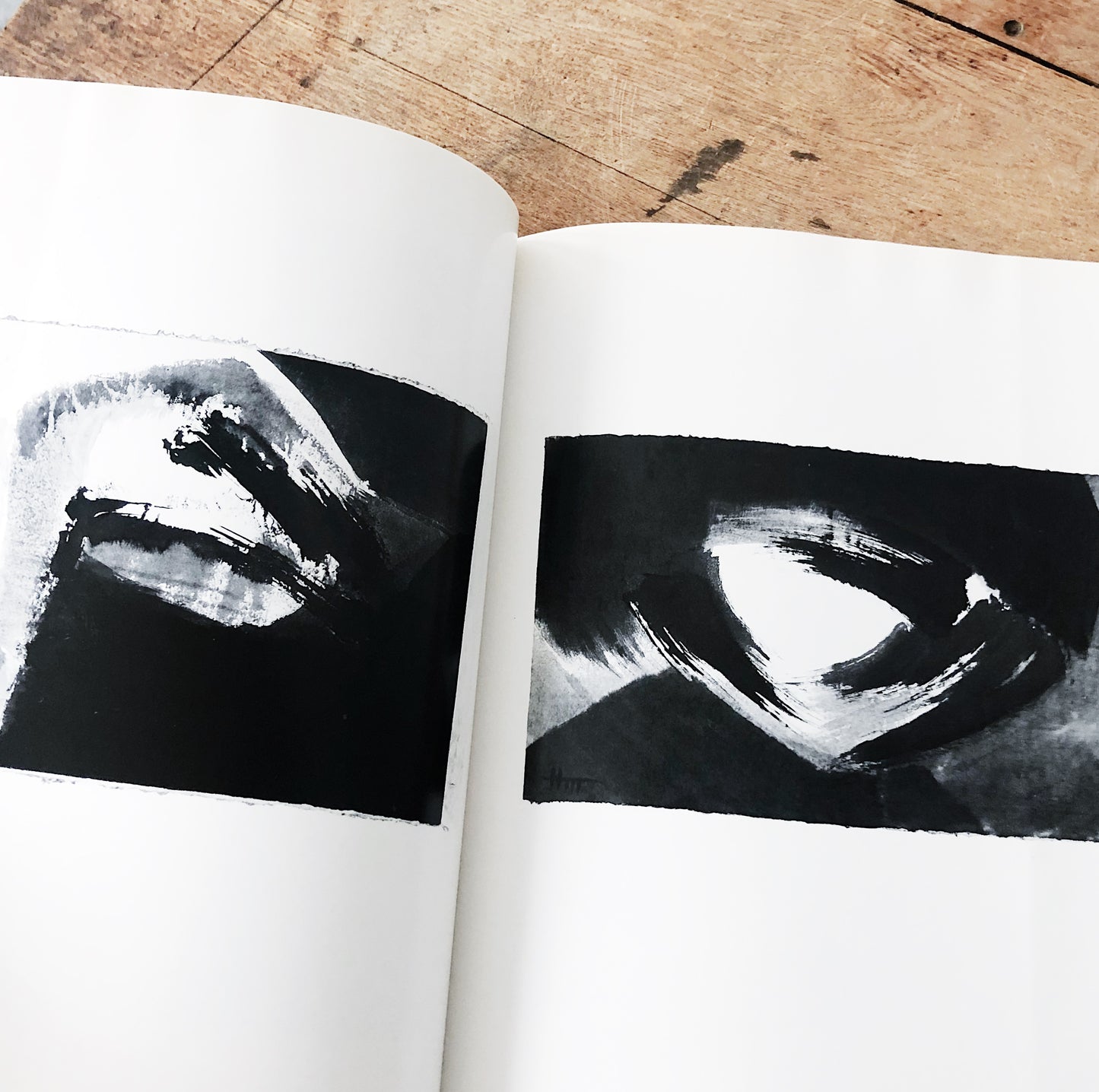 Hilda Morris Sumi Paintings Art Exhibit Folio