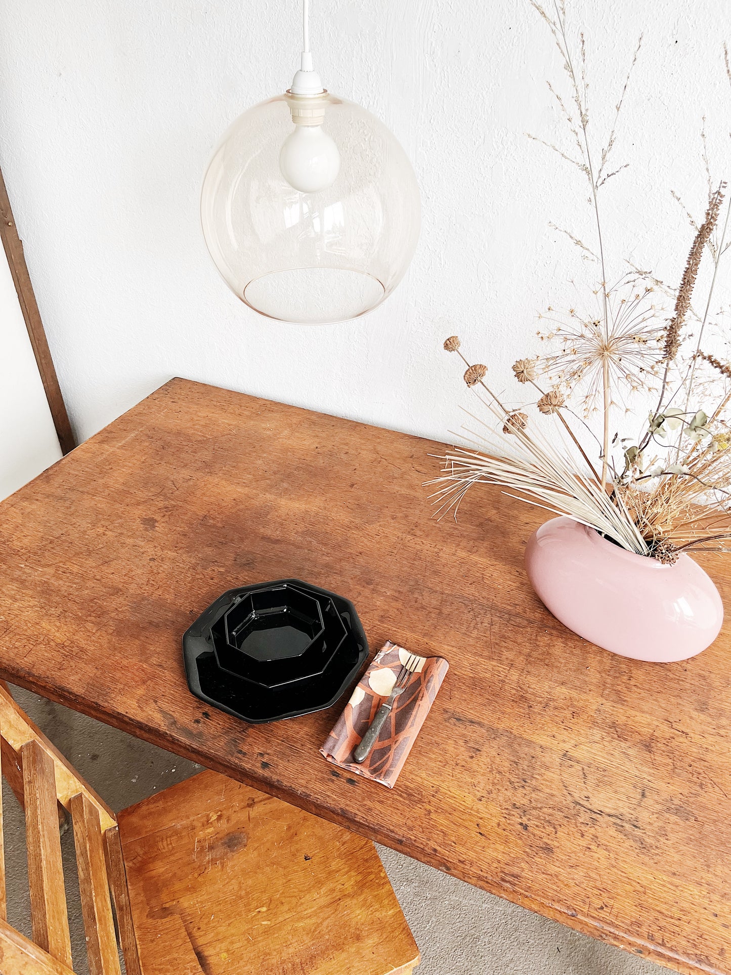 Vintage Blown Glass Pendant