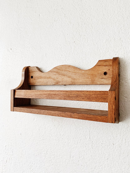Vintage Wood Spice Rack or Shelf