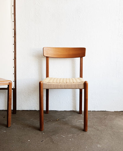 Teak and Rope Chair