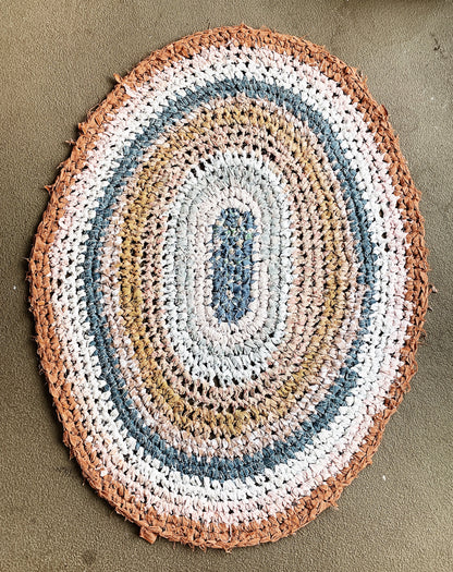 Handmade Oval Cotton Rag Rug