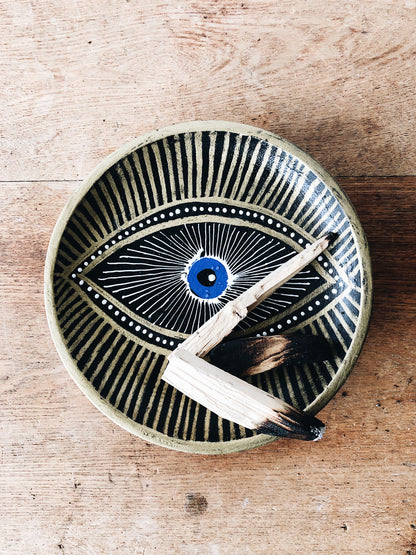 Hand Painted Seeing Eye Dish