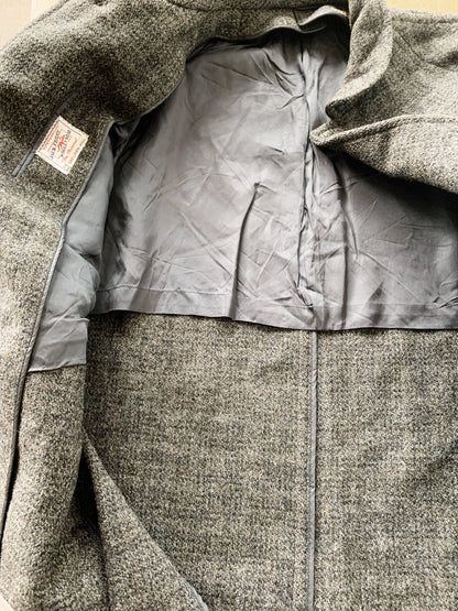 Vintage HarrisTweed Handwoven Scottish Wool Coat