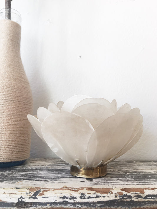 Capiz and Brass Lotus