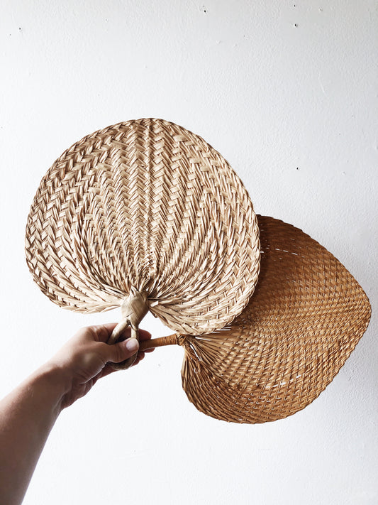 Pair of Woven Fans