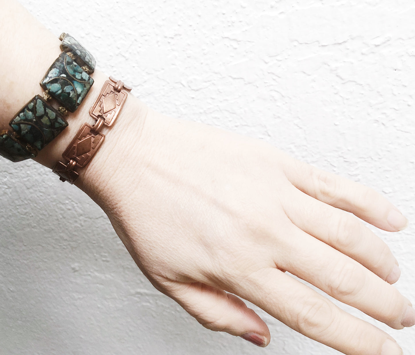 Vintage Copper Link Bracelet