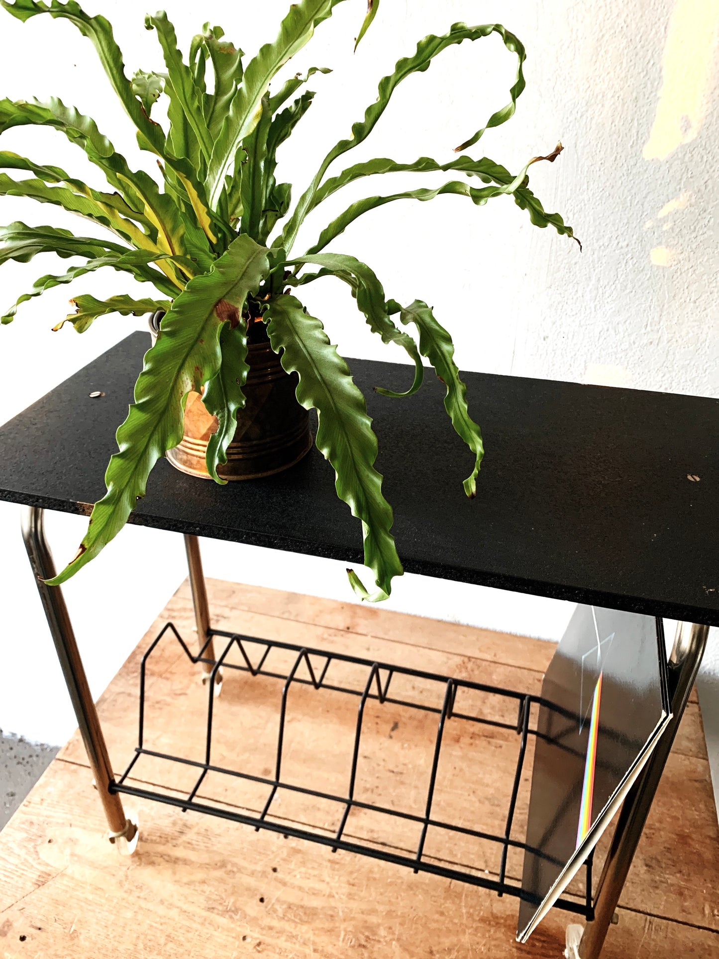 Mid Century Album Rack / Table